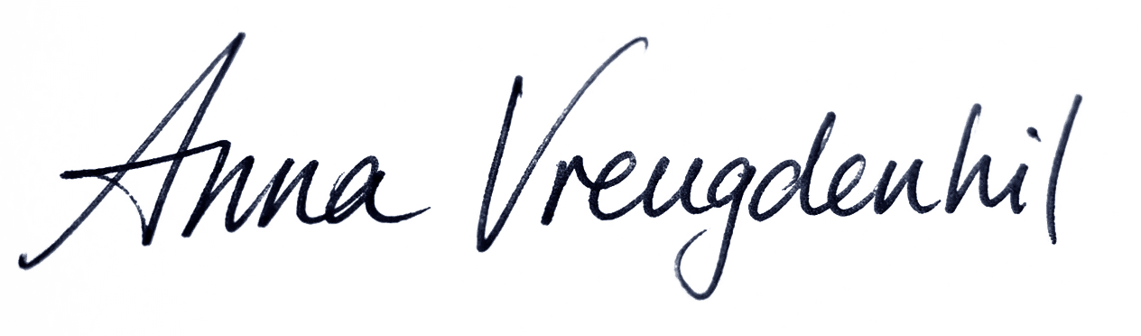 Handtekening van Anna Vreugdenhil